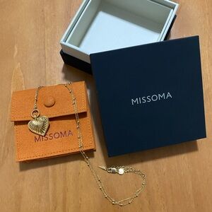 Missoma Barbie heart necklace